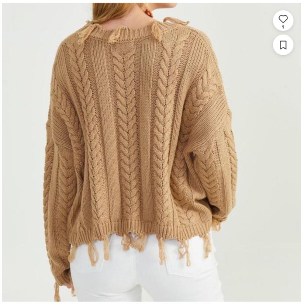 Altar’d State, Amazingly cute! Cropped, oversized sweater, size small
